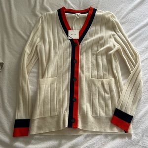 Brand new with tags Kule Sinclair 100% cashmere cardigan in cream/white sz Small